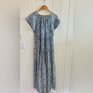 Mirth Floral Blue Maxi Dress